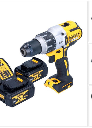 DeWalt DCD 996 M2 Akku Schlagbohrschrauber 18 V 95 Nm Brushless + 2x Akku 4,0 Ah + Ladegerät