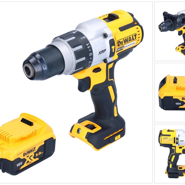 DeWalt DCD 996 N 18 V 95 Nm Trapano avvitatore a percussione a batteria senza spazzole + 1 batteria da 5,0 Ah - senza caricabatterie
