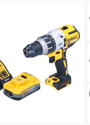 DeWalt DCD 996 H1 Perceuse-visseuse à percussion sans fil 18 V 95 Nm Brushless + 1x batterie Powerstack 5,0 Ah + chargeur