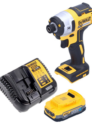 Llave de impacto a batería DeWalt DCF 887 E1 18 V 205 Nm 1/4" sin escobillas + 1x batería 1,7 Ah + cargador