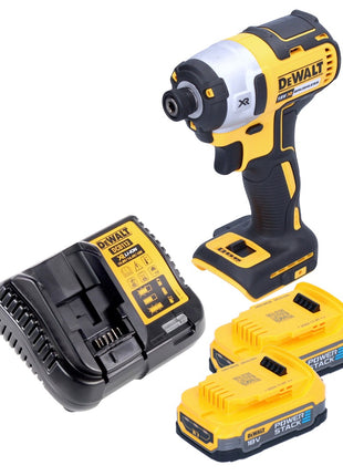 Akumulatorowy klucz udarowy DeWalt DCF 887 E2 18 V 205 Nm 1/4" bezszczotkowy + 2x akumulator 1,7 Ah + ładowarka