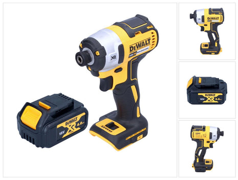 DeWalt DCF 887 N Clé à choc sans fil 18 V 205 Nm 1/4'' Brushless + 1x batterie 4,0 Ah - sans chargeur