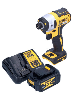 Akumulatorowy klucz udarowy DeWalt DCF 887 M1 18 V 205 Nm 1/4" bezszczotkowy + 1x akumulator 4,0 Ah + ładowarka