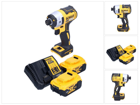 DeWalt DCF 887 P2 Clé à choc 18 V 205 Nm 1/4'' Brushless + 2x batterie 5,0 Ah + chargeur