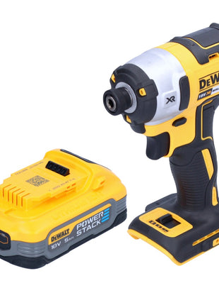 DeWalt DCF 887 N Clé à choc sans fil 18 V 205 Nm 1/4'' Brushless + 1x batterie Powerstack 5,0 Ah - sans chargeur