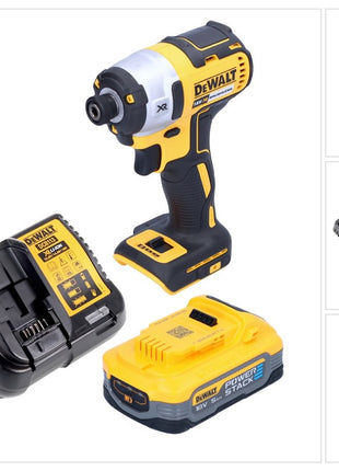 DeWalt DCF 887 H1 Clé à choc sans fil 18 V 205 Nm 1/4'' Brushless + 1x batterie Powerstack 5,0 Ah + chargeur