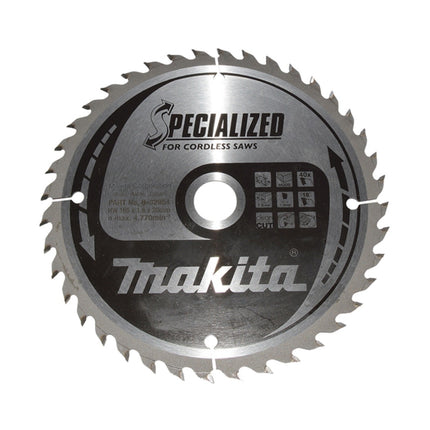 Makita CCF16540E Lama SPECIALIZZATA 165 x 20 mm 40 denti per legno ( B-32954 )
