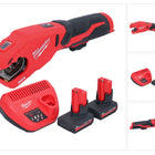 Milwaukee M12 PCSS-502 tagliatubi a batteria in acciaio inox 12 V 12 - 28 mm + 2x batteria ricaricabile 5,0 Ah + caricabatteria