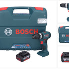 Bosch GSB 18V-45 Professional 18 V 45 Nm Brushless trapano avvitatore a percussione senza filo + 1x batteria 4,0 Ah + L-Case - senza caricabatterie