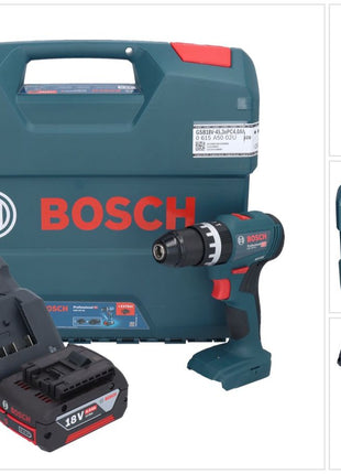 Bosch GSB 18V-45 Professional Akku Schlagbohrschrauber 18 V 45 Nm Brushless + 1x Akku 4,0 Ah + Ladegerät + L-Case