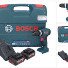 Bosch GSB 18V-45 Professional 18 V 45 Nm Brushless trapano avvitatore a percussione senza filo + 2 batterie da 4,0 Ah + caricabatterie + L-Case