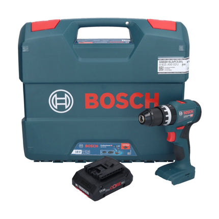 Bosch GSB 18V-45 Professional 18 V 45 Nm Brushless trapano avvitatore a percussione senza filo + 1x ProCORE 4.0 Ah batteria + L-Case - senza caricabatterie