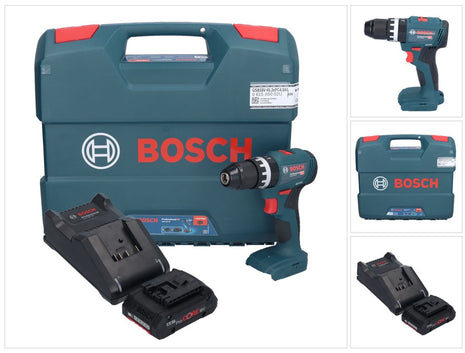 Bosch GSB 18V-45 Profesjonalna akumulatorowa wiertarko-wkrętarka udarowa 18 V 45 Nm bezszczotkowa + 1x akumulator ProCORE 4,0 Ah + ładowarka + walizka L