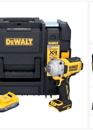 DeWalt DCF 892 NT Clé à choc 18 V 813 Nm 1/2'' Brushless + 1x batterie 1,7 Ah + TSTAK - sans chargeur