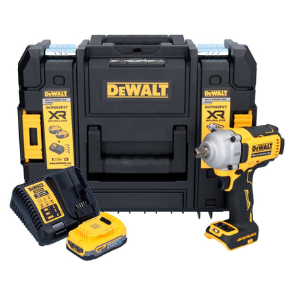 DeWalt DCF 892 E1T 18 V 813 Nm 1/2'' Avvitatore a impulsi senza spazzole + 1x batteria 1,7 Ah + caricatore + TSTAK