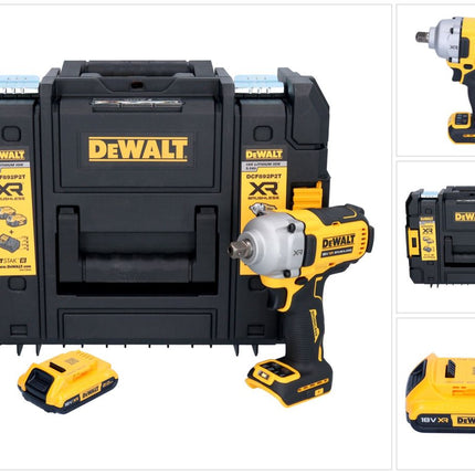 Avvitatore a impatto a batteria DeWalt DCF 892 NT 18 V 813 Nm 1/2" Brushless + 1x batteria 2,0 Ah + TSTAK - senza caricabatteria
