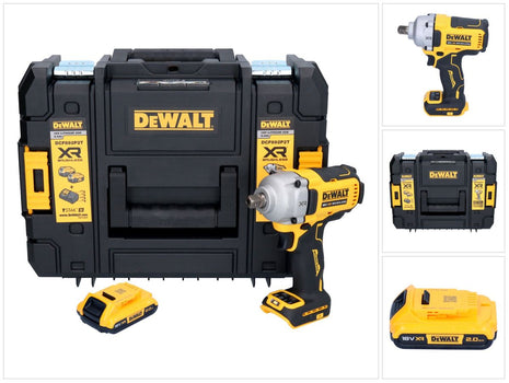 DeWalt DCF 892 NT Akku Schlagschrauber 18 V 813 Nm 1/2" Brushless + 1x Akku 2,0 Ah + TSTAK - ohne Ladegerät