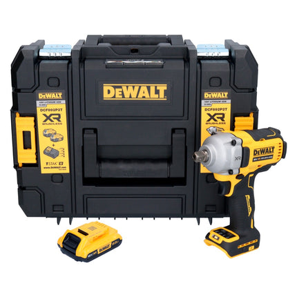 Avvitatore a impatto a batteria DeWalt DCF 892 NT 18 V 813 Nm 1/2" Brushless + 1x batteria 2,0 Ah + TSTAK - senza caricabatteria