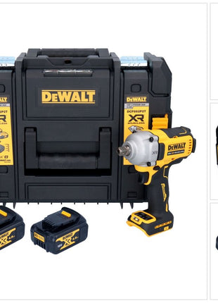 DeWalt DCF 892 M2T Akku Schlagschrauber 18 V 813 Nm 1/2" Brushless + 2x Akku 4,0 Ah + Ladegerät + TSTAK