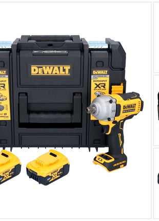 DeWalt DCF 892 P2T Akku Schlagschrauber 18 V 813 Nm 1/2" Brushless + 2x Akku 5,0 Ah + Ladegerät + TSTAK