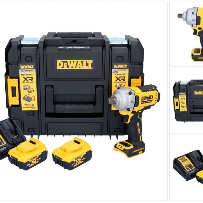 DeWalt DCF 892 P2T 18 V 813 Nm 1/2'' Avvitatore a impulsi senza spazzole + 2x batteria 5,0 Ah + caricabatterie + TSTAK