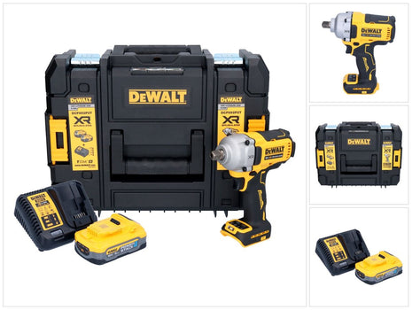 DeWalt DCF 892 H1T 18 V 813 Nm 1/2'' Avvitatore a impulsi senza spazzole + 1x batteria Powerstack 5,0 Ah + caricabatterie + TSTAK