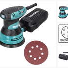 Makita BO 5031 Levigatrice rotorbitale 300 Watt 125 mm + 50x carta abrasiva K80