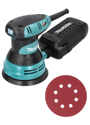 Makita BO 5031 Exzenterschleifer 300 Watt 125 mm + 50x Schleifpapier K240