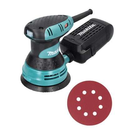Makita BO 5031 Levigatrice rotorbitale 300 Watt 125 mm + 50x carta abrasiva K240