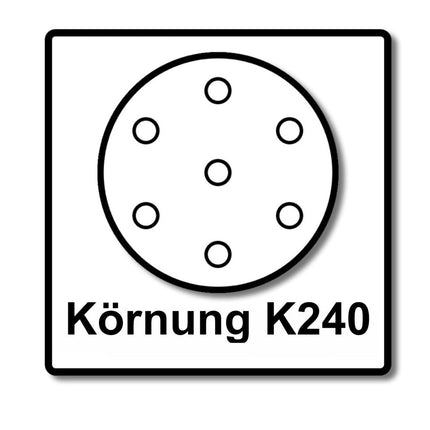 Makita BO 5031 Levigatrice rotorbitale 300 Watt 125 mm + 50x carta abrasiva K240