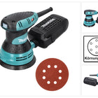 Makita BO 5031 Levigatrice rotorbitale 300 Watt 125 mm + 50x carta abrasiva K320