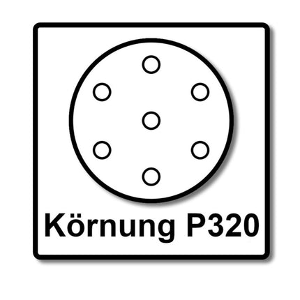 Makita BO 5031 Levigatrice rotorbitale 300 Watt 125 mm + 50x carta abrasiva K320