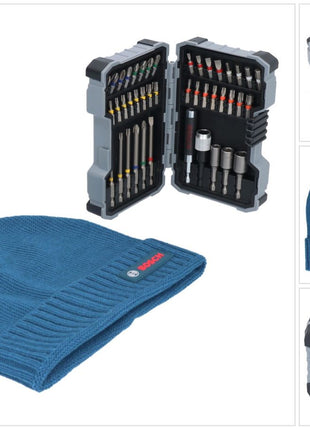 Bosch 43 tlg. Schrauberbit Set Extra Hard 1/4" + gratis Bosch Mütze / Beanie ( 0615997658 )