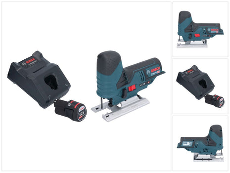 Bosch GST 12V-70 Sierra de calar profesional a batería 12 V 70 mm + 1x batería 2,0 Ah + cargador