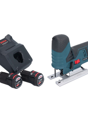 Bosch GST 12V-70 Profesjonalna wyrzynarka akumulatorowa 12 V 70 mm + 2x akumulator 2,0 Ah + ładowarka