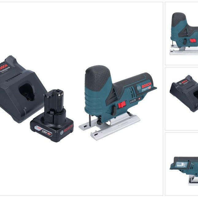Bosch GST 12V-70 Seghetto alternativo professionale a batteria 12 V 70 mm + 1x batteria ricaricabile 6,0 Ah + caricabatterie