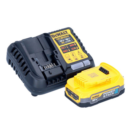 DeWalt DCB 1104 E1 Battery Starter Set 12 V / 18 V 1x Batteria Powerstack 1,7 Ah + Caricabatterie DCB 1104