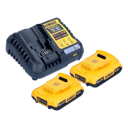 DeWalt DCB 1104 D2 Battery Starter Set 12 V / 18 V 2x batteria 2,0 Ah + caricatore DCB 1104