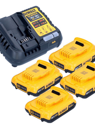 Zestaw startowy akumulatorów DeWalt DCB 1104 D4 12 V / 18 V 4x akumulator 2,0 Ah + ładowarka DCB 1104