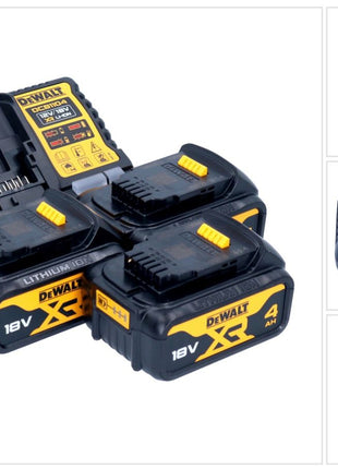 DeWalt DCB 1104 M3 Akku Starter Set 12 V / 18 V 3x Akku 4,0 Ah + DCB 1104 Ladegerät