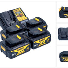DeWalt DCB 1104 M4 set di avviamento batteria 12 V / 18 V 4x batteria 4,0 Ah + caricatore DCB 1104