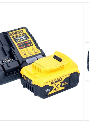 DeWalt DCB 1104 P1 Kit de démarrage sans fil 12 V / 18 V 1x batterie 5,0 Ah + chargeur DCB 1104