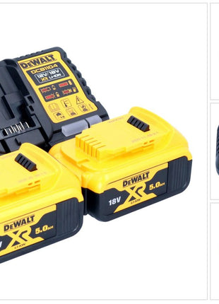 DeWalt DCB 1104 P2 Akku Starter Set 12 V / 18 V 2x Akku 5,0 Ah + DCB 1104 Ladegerät