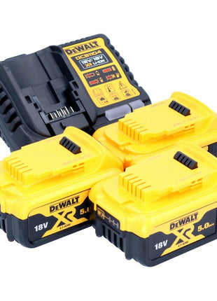 DeWalt DCB 1104 P3 Akku Starter Set 12 V / 18 V 3x Akku 5,0 Ah + DCB 1104 Ladegerät