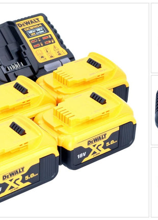 Zestaw startowy akumulatorów DeWalt DCB 1104 P4 12 V / 18 V 4x akumulator 5,0 Ah + ładowarka DCB 1104