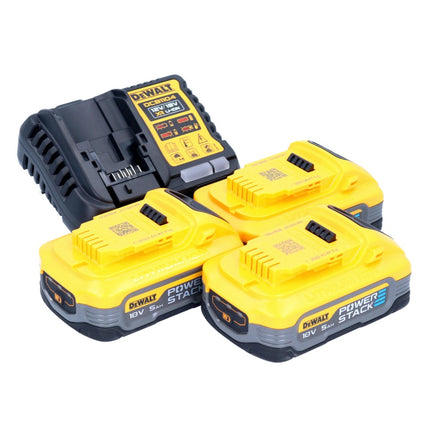 Set di avviamento DeWalt DCB 1104 H3 12 V / 18 V 3x batteria Powerstack 5,0 Ah + caricabatterie DCB 1104