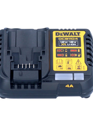 DeWalt DCB 1104 H4 Kit de démarrage sans fil 12 V / 18 V 4x batterie Powerstack 5,0 Ah + chargeur DCB 1104