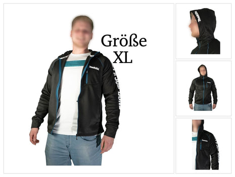 Makita Polar Tec Hoodie Jacke XL mit Kapuze Arbeit und Freizeit ( 98P214-XL ) 100 % Polyester