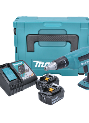 Makita DFS 451 RFJ Akku Schnellbauschrauber 18 V 4000 U/min + 2x Akku 3,0 Ah + Ladegerät + Makpac - Toolbrothers