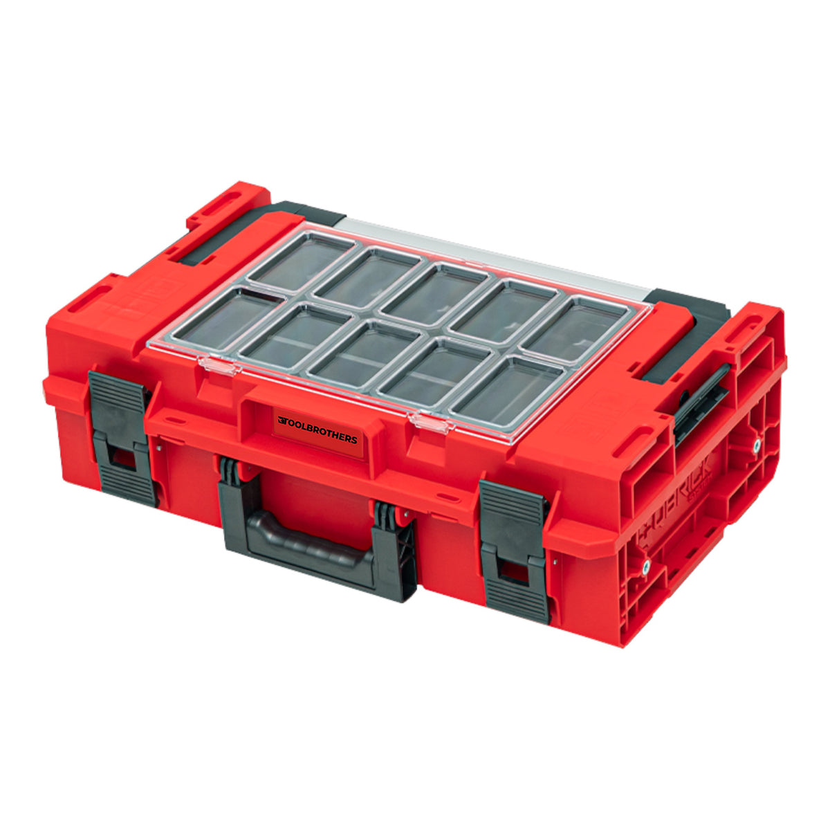 Toolbrothers RHINO XXL Valigia portautensili ULTRA Handling+ altezza M 15,4 l IP66 con divisori estraibili + scatole